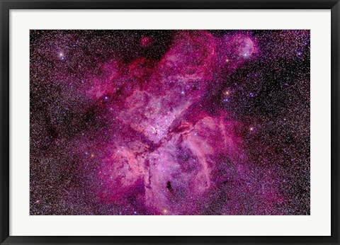 Framed Carina Nebula in the southern sky Print