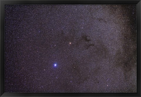 Framed Widefield view of dark nebulae in the Aquila constellation Print