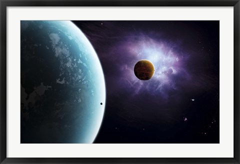 Framed Two planets born from the same star, yet they couldn&#39;t be more different Print