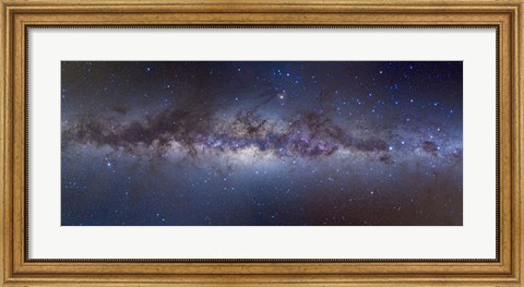 Framed Panorama view of the center of the Milky Way Print