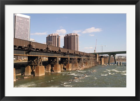 Framed River view Print