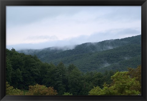 Framed Fog in the Mountains Print