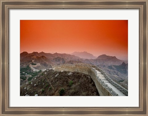 Framed Great Wall of China, Jinshanling, China Print