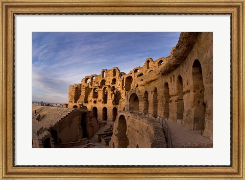 Framed Ancient Roman Amphitheater, El Jem, Tunisia Print