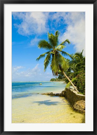 Framed Clear Waters on Mahe Island, Seychelles, Africa Print