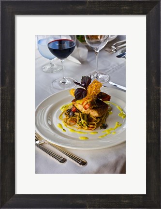 Framed Cuisine, Fregate Island Resort, Seychelles Print