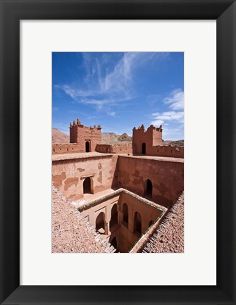 Framed Deserted kasbah on the Road of a Thousand Kasbahs, Tenirhir, Morocco Print