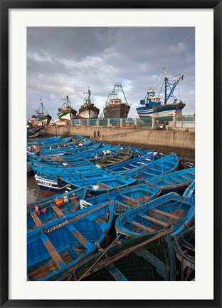 Framed Fishing boats, Essaouira, Morocco Print