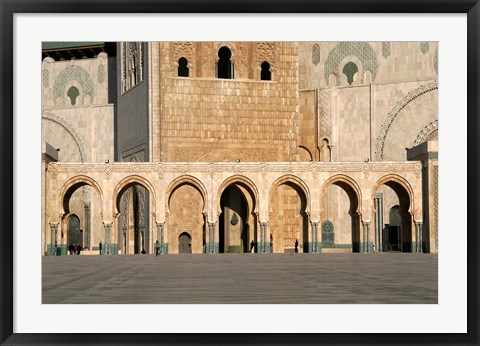 Framed Hassan II Mosque, Casablanca, Morocco, North Africa Print