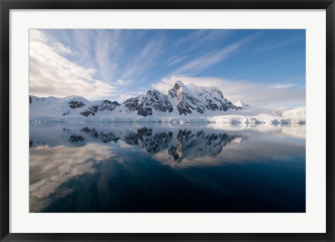 Framed Antarctica, Paradise Harbour and Bay Print