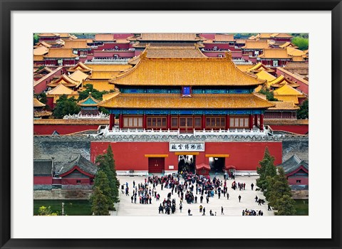 Framed Forbidden City North Gate, Gate of Divine Might, Beijing, China Print