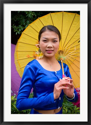 Framed China, Yunnan, Young Dai Portrait Print