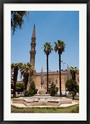 Framed El Hussein Square and Mosque, Cairo, Egypt, North Africa Print