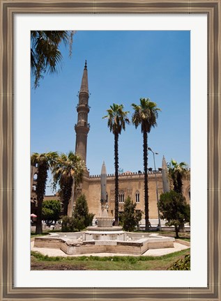 Framed El Hussein Square and Mosque, Cairo, Egypt, North Africa Print