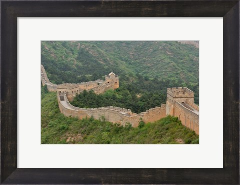 Framed Great Wall of China at Jinshanling, China Print