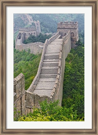 Framed Great Wall, Jinshanling, China Print