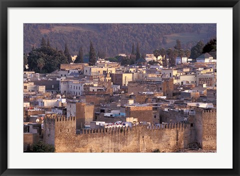 Framed City Walls, Morocco Print