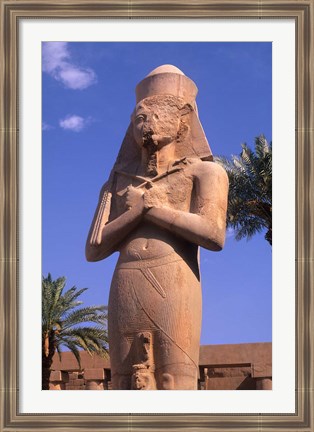 Framed Ancient Ruins of Kings at the Temple of Karnak, Luxor, Egypt Print