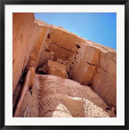 Framed Afghanistan, Bamian Valley, Large Buddha Print