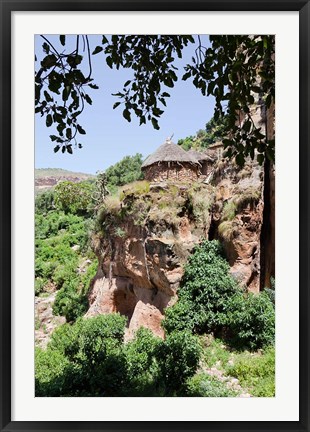 Framed Abbi Johanni rock-hewn church in Tigray, Ethiopia Print