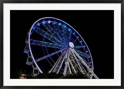 Framed Cape Wheel, Victoria and Alfred Waterfront, Cape Town, South Africa. Print