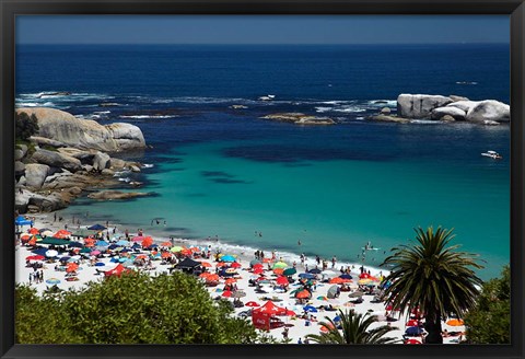 Framed Clifton Beach, Cape Town, South Africa Print