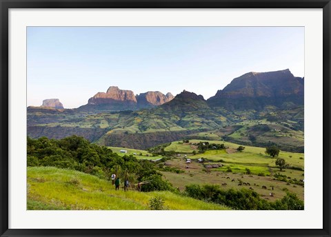 Framed Escarpment of the Semien Mountains, Ethiopia Print