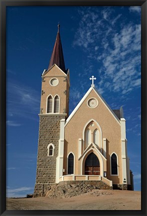 Framed Felsenkirche (Rock Church), Diamond Hill, Luderitz, Southern Namibia Print