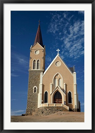 Framed Felsenkirche (Rock Church), Diamond Hill, Luderitz, Southern Namibia Print