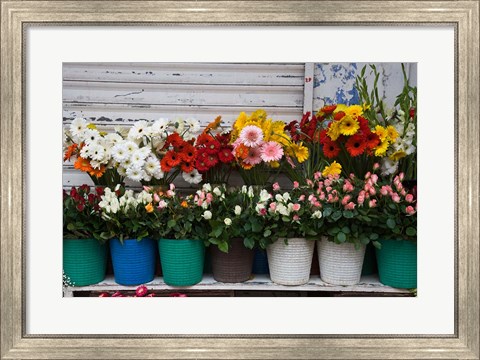 Framed Flower Market, Port Louis, Mauritius Print