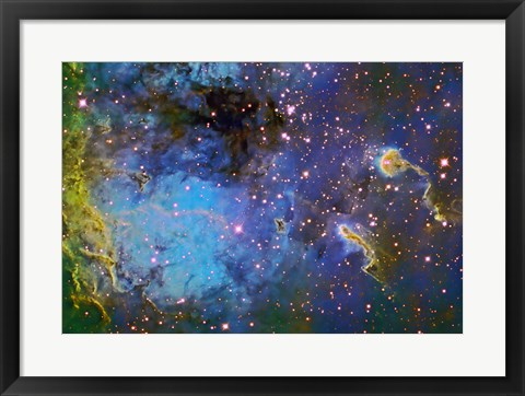 Framed IC 410, The Tadpole Nebula Print