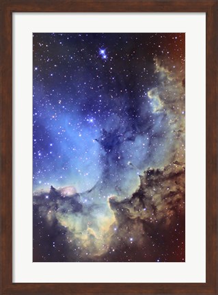 Framed NGC 7380 Emission Nebula in Cepheus Print