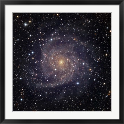 Framed IC 342, an intermediate spiral galaxy in the constellation Camelopardalis Print