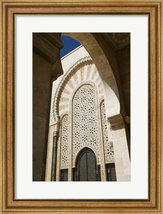 Framed Archway detail, Hassan II Mosque, Casablance, Morocco Print