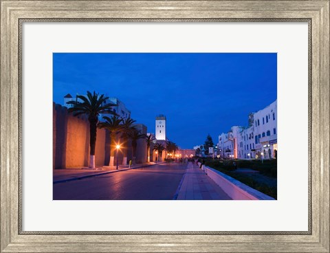 Framed MOROCCO, ESSAOUIRA: Avenue Oqba Ben Nafli Print