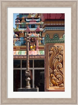 Framed Indian Temple, Port Louis, Mauritius Print