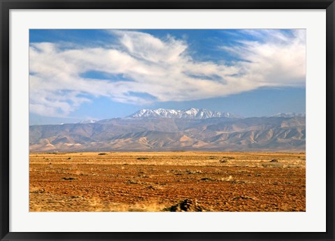 Framed Morocco, Atlas Mountains, landscape Print