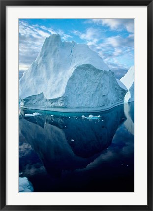 Framed Icebergs and seascapes, Antarctica Print