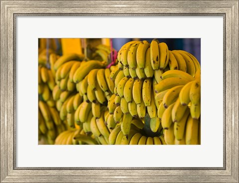 Framed MOROCCO, Atlantic Coast, TAMRI, Market bananas Print