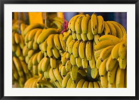 Framed MOROCCO, Atlantic Coast, TAMRI, Market bananas Print