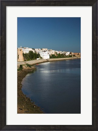Framed MOROCCO, AZEMMOUR: View from Um, er, Rbia River Print