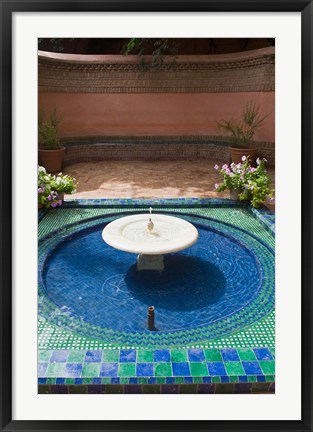 Framed Jardin Majorelle, Marrakech, Morocco, North Africa Print