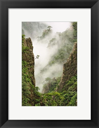 Framed Mist on peaks and valleys, Grand Canyon, Mt. Huang Shan Print