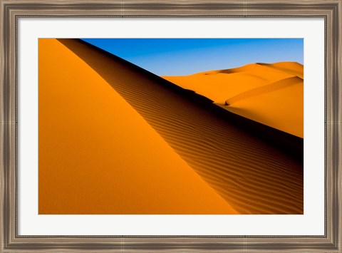 Framed Desert Dunes of the Erg Murzuq, Libya Print