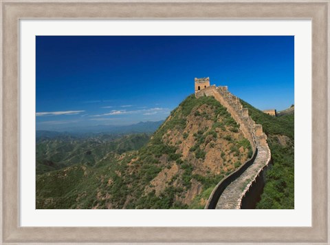 Framed Landscape of Great Wall, Jinshanling, China Print