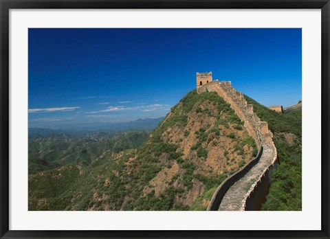 Framed Landscape of Great Wall, Jinshanling, China Print