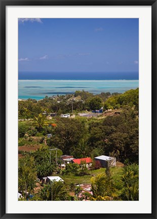 Framed Mauritius, Rodrigues Island, Western Rodrigues Print