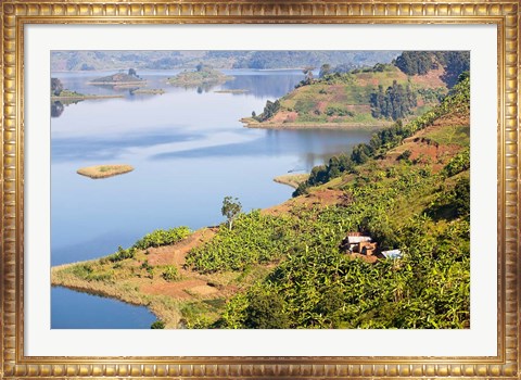 Framed Lake Mutanda near Kisoro, Uganda Print