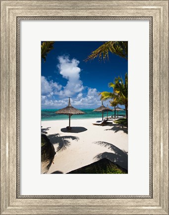 Framed Le Touessrok Resort Beach, Mauritius Print