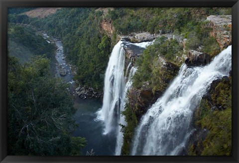 Framed Lisbon Falls near Graskop, Mpumalanga province, South Africa Print